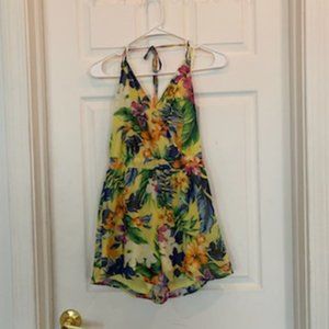 Floral Shorts Romper